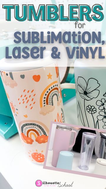 If you are trying to find the best place to buy tumblers for sublimation, vinyl or laser engraving I have just the place for you that will become your one stop shop! Xtool P2 Project Ideas, Watercolor Nursery Animals, Vinyl Projects Silhouette, Silhouette School Blog, Vinyl Blanks, Sublimation Vinyl, Laser Engravers, School Newsletter, Sublimation Ideas Projects Inspiration