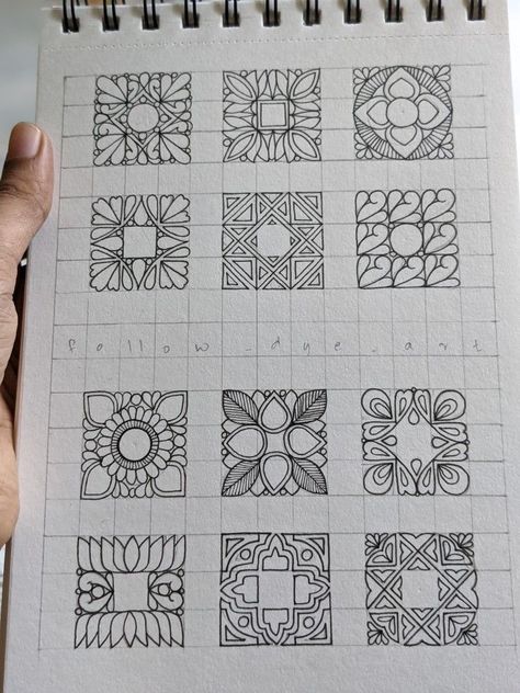 Small Mandalas, Drawing Designs, Academic Drawing, Graph Paper Designs, Old Birthday Cards, Drawing Help, Mandala Art Therapy, Zen Doodle Art, Geometric Pattern Art