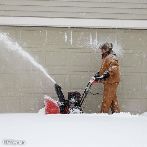 Cool Off, Then Gas Up Snowblower Storage, Atv Snow Plow, Driveway Markers, Out Of Gas, Snow Equipment, Make Snow, Winter Hacks, Gas Cans, How To Make Snow