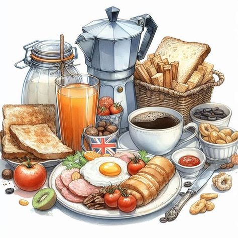 Free Printable Clipart | All kinds of breakfast images | Facebook Breakfast Images, Breakfast Clipart, Breakfast Pictures, Picture Puzzle, Picture Puzzles, Tea Parties, Art Tips, Tea Party, Free Printable