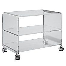 Buy John Lewis Ice TV Trolley for TVs up to 26" Online at johnlewis.com Tv Trolley, Apartment Shopping, Television Stands, Tv Units, Kitchen Cart, Tv Stands, New Place, Tv Unit, Decoration Design