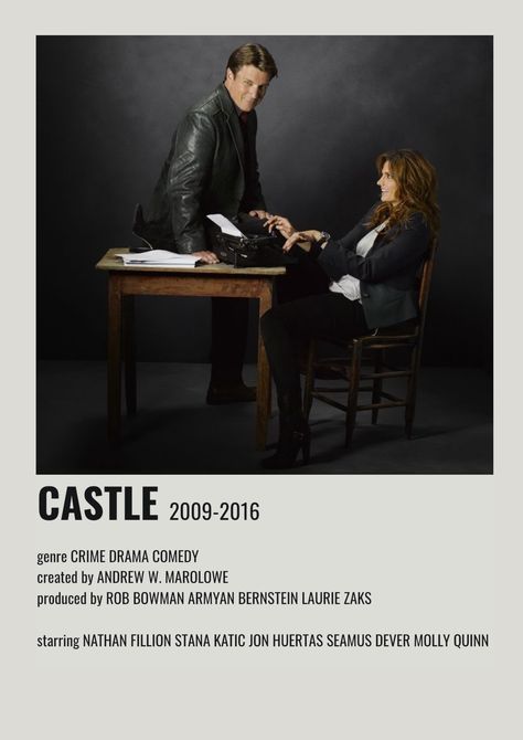 Supernatural Poster, Castle 2009, Castle Series, Netflix Tv Shows, Richard Castle, Castle Tv Shows, Romantic Photos Couples, Popular Tv Series, Cinema Movies