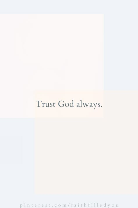 A simple and short quote and reminder to trust God always! #faithquotes #trustGod #faithfilledyou Short Quotes Faith, God Is Enough Quotes, God Quote Tattoo, Simple Words Quotes, Small Quotes About God, Short And Simple Quotes, In God I Trust, Short Inspiring Quotes Simple, Trust God Tattoo Ideas