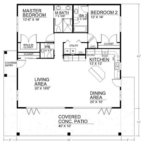 700 sq ft 2 bedroom floor plan | Open Floor House Plans by susanna Floor Plan 700 Sq Ft, 2 Bedrooms 1 Bathroom Floor Plan, 2 Bed With Loft Floor Plan, 650 Sf House Plans, 2 Bedroom 2 Bath Apartment Floor Plan, 2 Bed 2 Bath Floor Plan House, House Plans 2 Bedroom 2 Bath Open Floor, Two Bedrooms Two Bathrooms House Plans, 2 Master House Plans