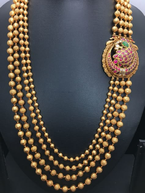 Small beads necklace 10 Gram Gold Necklace Design, Small Beads Necklace, Small Gold Necklace, Antique Necklace Gold, Mala Jewelry, Beautiful Gold Necklaces, Gold Jewelry Simple Necklace, Gold Necklace Indian Bridal Jewelry, Beaded Necklace Designs