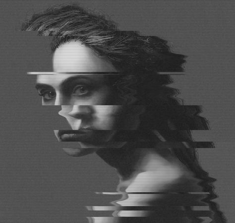 Digital portrait of girl with photoshop distortion effects by Yasha Puzankov. Dark Portrait, Photographie Portrait Inspiration, Self Portrait Photography, Photo Editing Photoshop, Surrealism Photography, Photoshop Photos, Photoshop Tips, Photoshop Photography, Creative Portraits