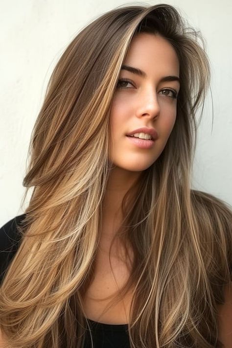 Hairstyles With Graduation Cap, Shag Layered Hairstyles, Girls Haircuts, Haircut Layered, Layered Haircuts For Long Hair, Women's Haircuts, Haircuts For Long Hair With Layers, Girls Hairstyles Easy, Blond Balayage