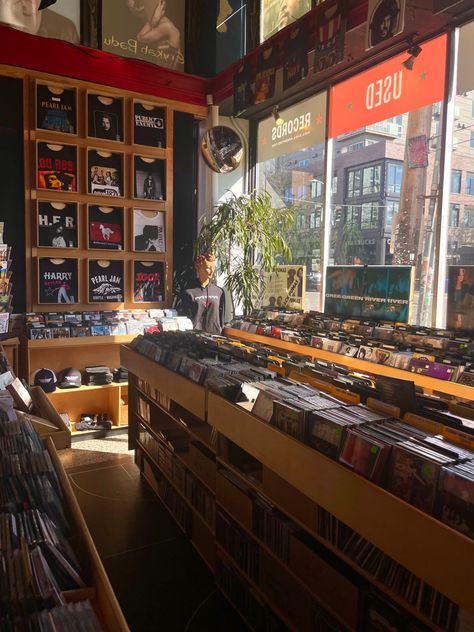 #seattle #pnw #westseattle #record #vinyl #recordstore Seattle In Spring, Seattle Record Store, Houses In Seattle, Seattle Lifestyle, Seattle Living Aesthetic, Seattle Music Scene, Easy Street Records Seattle, Seattle Cafe, Living In Seattle