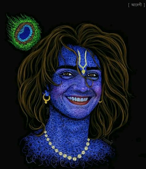 "𝘼𝙘𝙘𝙚𝙥𝙩 𝙖𝙣𝙮 𝙨𝙞𝙩𝙪𝙖𝙩𝙞𝙤𝙣 𝙞𝙣 𝙡𝙞𝙛𝙚 𝙬𝙞𝙩𝙝 𝙖 𝙨𝙢𝙞𝙡𝙚"😊♥ Krishna Smile, Radhakrishna Wallpaper, Sree Krishna, All Seeing Eye Tattoo, Lord Shiva Sketch, Indian Army Wallpapers, Krishna Drawing, Hanuman Photos, Hanuman Pics