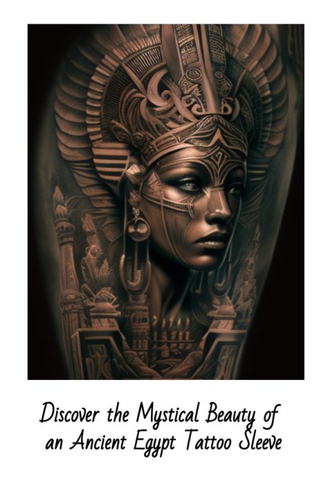 Discover the captivating world of Ancient Egypt tattoos with our collection of inspiring ideas for men. From intricate sleeve designs to symbolic motifs, these ancient Egyptian-inspired tattoos are a perfect blend of history and art. Explore the rich culture, mythology, and symbolism that Ancient Egypt has to offer through these timeless tattoo designs. Whether you're seeking a powerful symbol or simply drawn to the mesmerizing aesthetics, our curated selection of ancient Egypt tattoo ideas wil African Theme Tattoo, Egpty Gods Tattoo, Ancient Tattoo Ideas, Egyptian Tattoos, Egyptian Tattoo Designs, Pharoah Tattoo, Pharaoh Tattoo, Egyptian Queen Tattoos, Cleopatra Tattoo