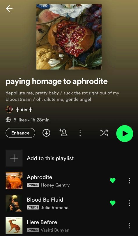 Aphrodite Playlist, Cute Spotify Playlist Covers, Spotify Inspiration, Love Playlist Covers, Spotify Playlist Aesthetic, Playlist Inspiration, Best Spotify Playlists, Song Recs, Music Recs