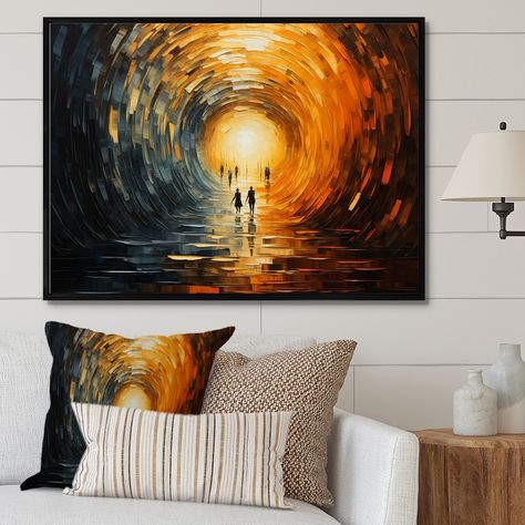 Designart "Abstract Orange Wood Tunnel" Tunnels Framed Canvas Prints - Bed Bath & Beyond - 38901952 Abstract Orange, Orange Wood, Art Painting Acrylic, Online Art Store, Metal Wall Decor, Framed Canvas Art, Framed Canvas Prints, Wrapped Canvas Art, Unframed Prints