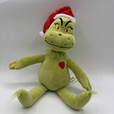 Dr. Seuss The Grinch Stole Christmas Plush Toy 2015 - 15" Green w/ Red Hat Heart Dr Seuss The Grinch, Christmas Plush Toys, The Grinch Stole Christmas, Grinch Stole Christmas, Christmas Plush, The Grinch, Red Hat, Red Hats, Dr Seuss