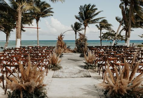 Mexico Beach Weddings, Aruba Weddings, Dreams Tulum, Dream Beach Wedding, Tropical Beach Wedding, Tulum Wedding, Boho Beach Wedding, Cancun Wedding, Destination Wedding Mexico