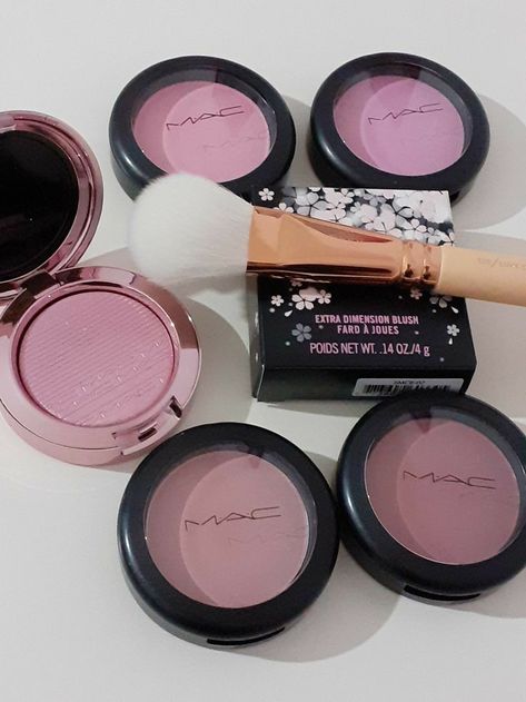 Mac Extra Dimension Blush, Mac Nude Lipstick, Makeup Therapy, Makeup Tools Products, Mac Blush, Makeup Wishlist, Mac Powder, Makeup Board, Beauty Care Routine