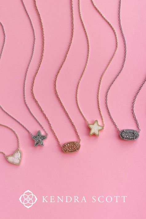 Kendra Scott Birthday Party, Kendra Scott Collection, Kendra Scott Store, Black Bob Hairstyles, Rose Gold Pendant Necklace, Preppy Jewelry, Kendra Scott Necklace, Diamond Jewelry Necklace, Druzy Earrings