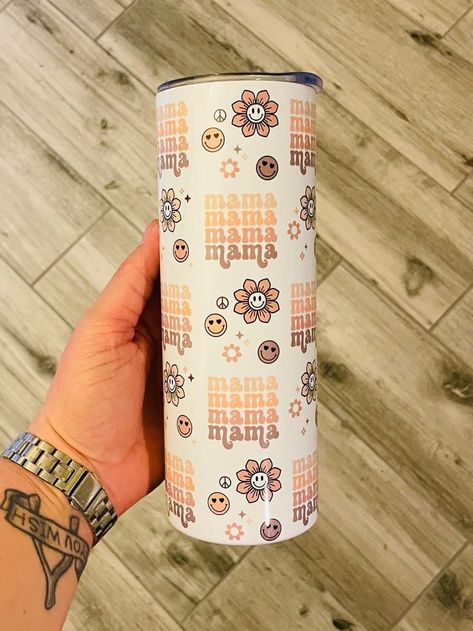 🌺MOM Boho Muted Colors Floral Mom 40oz Quencher Tumbler Wrap -  Seamless PNG Tumbler Design Sublimation Tumbler Ideas, Tumbler Wrap Template, Mama Tumbler, Summer Tumbler, Straw Cleaner, Custom Cup, Tumbler Ideas, Sublimation Tumbler, Tumbler Design