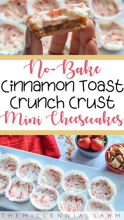 Cinnamon Toast Crunch Crust, Cinnamon Toast Crunch Cheesecake, Baked Cinnamon Toast, Cinnamon Toast Crunch Shot, Cinnamon Toast Crunch Bars, Unique Recipes Desserts, Crunch Cheesecake, Cinnamon Cereal, Homemade Cereal