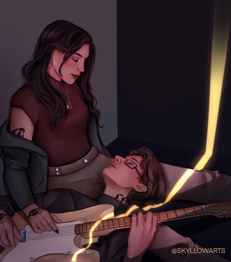 Simon And Isabelle Fan Art, Tmi Fan Art, Izzy And Simon, Shadowhunter Fanart, Shadow Hunters Book, Clary Y Jace, Clary And Jace, Simon Lewis, Cassie Clare