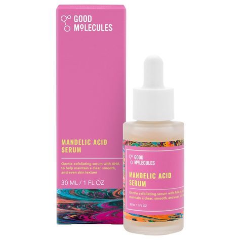 Amazon.com: Good Molecules Mandelic Acid Serum : Beauty & Personal Care Regular Skin Care Routine, Good Molecules, Wrinkle Remedies, Skin Care Ideas, Phytic Acid, Face Care Routine, Mandelic Acid, Best Skin Care Routine, Facial Exfoliator