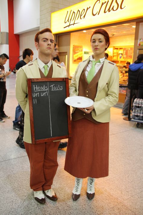 Bioshock Costume, Bioshock Cosplay, Bioshock Art, Gamer Couple, Fall Goodies, Couples Cosplay, Costume Guide, Bioshock Infinite, Video Game Cosplay