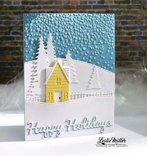 Card Decoration Ideas, Christmas Village Card, Christmas Card Decorations, Handmade Greeting Card Designs, House Cards, New Home Cards, Christmas Card Crafts, Diy Christmas Cards, Christmas Cards To Make