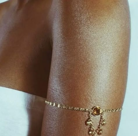 Gold Arm Cuff Aesthetic, Arm Cuff Aesthetic, Arm Cuff Outfit, Goddess Party Theme, Brown Prom Dress, Goddess Party, Prom Dress Gold, Gold Arm Cuff, Ball Aesthetic