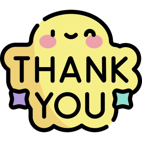 Stickers Thank You, Cute Thank You Stickers, Thank You Png, Thank You Cute, Thank You Sticker, Bakery Icon, Halloween Party Packs, Funny Laptop Stickers, Restaurant Icon