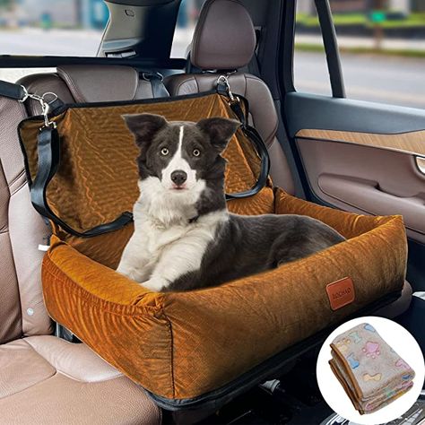 Car Dog Bed, Dog Car Booster Seat, Dog Car Travel, Dog Travel Bed, Car Booster Seat, Pet Booster Seat, Usa Life, Traveling With Pets, Dog Pee Pads