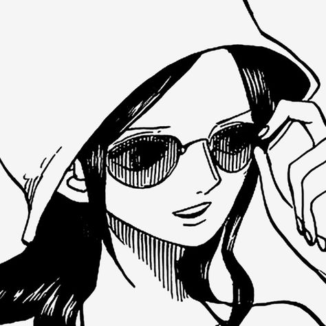 Nico Robin, One Piece, Black And White, Twitter, White, Black