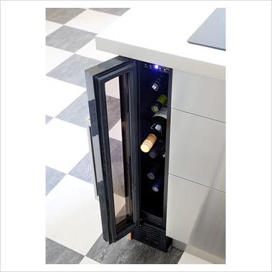 GAP Interiors - Contemporary wine cooler - Picture library specialising in Interiors, Lifestyle & Homes Kitchen Wine Fridge, Wine Fridge Cabinet, Small Wine Fridge, Mini Wine Fridge, Coffee Machine Design, 1970s Kitchen Remodel, Home Bar Cabinet, Modern Home Bar, Luxury Furniture Sofa