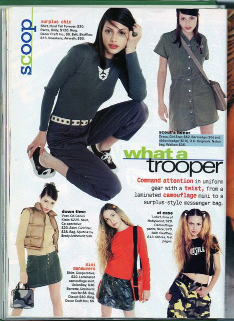 Seventeen Magazine, August 1996 by Look In The Tunk, via Flickr 2000s Fashion Magazine Aesthetic, 1996 Fashion Trends, 1990s Fashion Magazines, 90s Magazine Fashion, 00s Magazine, 90s Fashion Magazine, 1996 Style, 1996 Fashion, 90s Teen Fashion