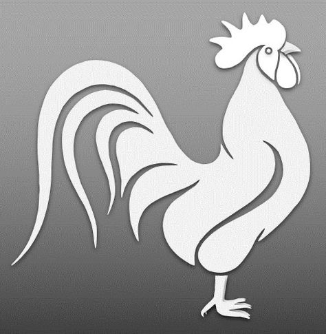 Rooster Stencil, Christian Graphics, Bird Stencil, Animal Vector, Rooster Painting, Cut Out Art, Scroll Saw Patterns Free, Chicken Crafts, Rooster Art