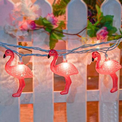 Outdoor Party Lights, Chili Pepper Lights, Pineapple Lights, Flamingo Lights, Bedroom Birthday, Tropical Party Decorations, Vintage Patio, Outdoor Party Lighting, White String Lights