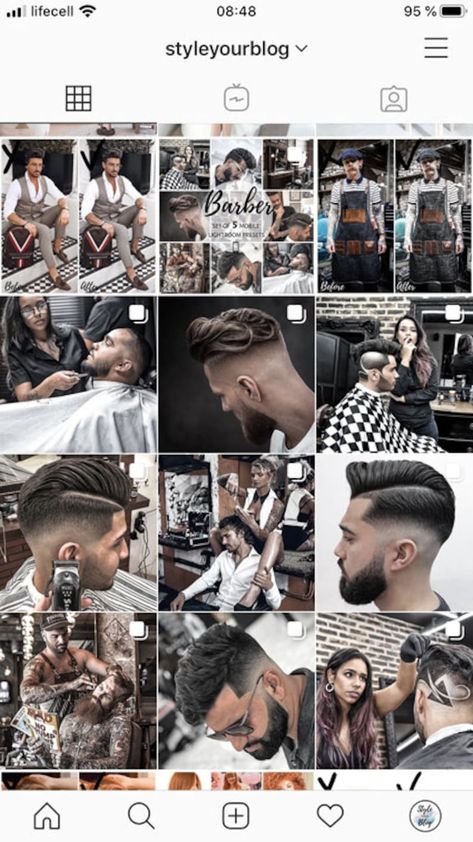 16 BARBER Presets Lightroom mobile & Desktop Barbershop | Etsy Men Profile, Barber Shop Pictures, Barber School, Profile Instagram, 16 Tattoo, Male Profile, Barbershop Design, Barber Shop Decor, Best Barber