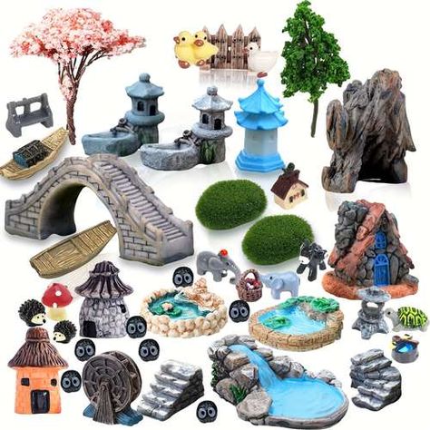 Desktop Zen Garden, Zen Sand Garden, Fairy Garden Pots, Garden Fairies Figurines, Mini Zen Garden, Fairy Garden Kit, Japanese Zen Garden, Garden Figurines, Tranquil Retreat