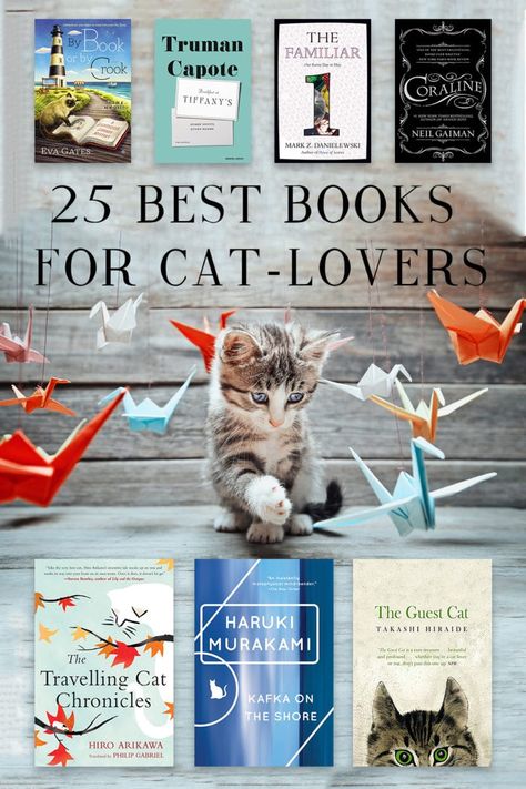 25 Best Books for Cat Lovers - The Bibliofile #BookList #Books #cats #Reading #readinglist #WhattoRead Cats Reading, Kafka On The Shore, Penguin Classics, Summer Books, Cat Merchandise, Cat Books, Best Books, What’s Going On, I Love Books