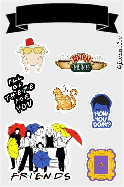 Friends Cake Topper, Friends Series Stickers Printable, Friends Tv Quotes, Friends Cake, Smelly Cat, Friend Logo, Friends Poster, Friends Cast, Birthday Party Theme Decorations