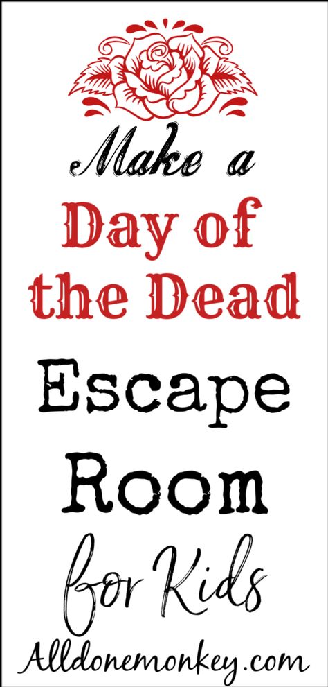 Day of the Dead Activity for Kids: Make an Escape Room - All Done Monkey Multicultural Classroom, Monkey Room, Teen Crafts, Pillows Ideas, Day Of The Dead Party, Spanish Holidays, Luxury Pillows Decorative, Happy Child, Pillows Decorative Diy