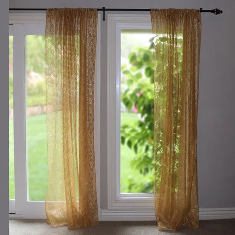 Satin Curtains, Lace Valances, Damask Curtains, Lace Window, Striped Tablecloths, Burlap Curtains, Boho Curtains, Sheer Curtain Panels, Lace Table