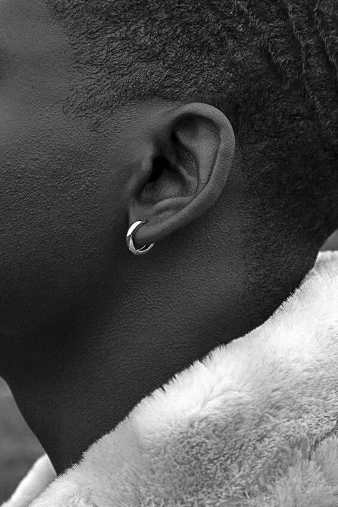 Guys Ear Piercings, Penumbra Podcast, Jesper Fahey, Dandelion Wine, Men's Piercings, Men Earrings, Black Culture, Crows, Black Panther