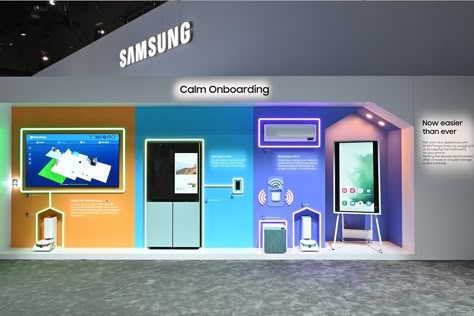 CES 2023 Photo Highlights: Presenting a Sustainable Future Realized by Connectivity - Samsung US Newsroom Samsung Store, Home Appliance Store, Grill Door Design, 2023 Photo, Mall Design, Exhibition Booth Design, Phone Shop, Tradeshow Booth, Booth Display