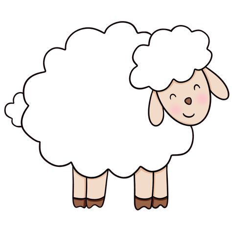 Cute Sheep Cartoon, Comic Cloud, Sheep Clipart, Sheep Vector, Sheep Cartoon, Sheep Illustration, Funny Pillow, Clip Art Library, Funny Pillows