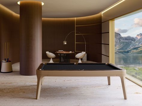 Luxury Game Room, Modern Pool Table, Pool Table Room, Rectangular Pool, Pure Design, Makassar, Billiard Room, Interior Designer, Home Theater Seating