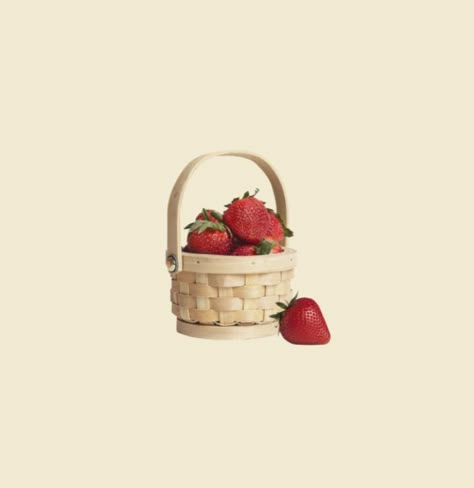 Beige Background, Strawberries, White Background, Red, White