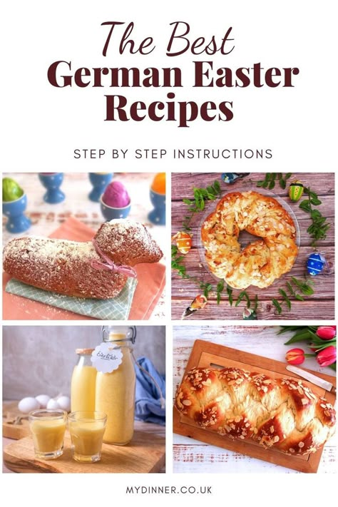 German Easter Recipes bread and drinks German Easter Recipes, German Easter Traditions, German Traditions, Best German Food, Traditional Easter Desserts, Traditional Easter Recipes, German Pastries, Easy German Recipes, German Easter