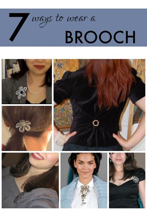 Wondering how to wear a brooch -- and if it has any place in your work wardrobe? We rounded up SEVEN totally work-appropriate ways to wear a brooch. http://corporette.com/how-to-wear-a-brooch/?utm_campaign=coschedule&utm_source=pinterest&utm_medium=Corporette%C2%AE&utm_content=How%20to%20Wear%20a%20Brooch Brooch Outfits, Brooch Outfit Ideas, Jewellery Hacks, Brooch Outfit, Wear A Brooch, Antique Pins, Clothing Details, Workwear Fashion, Jewelry Armoire