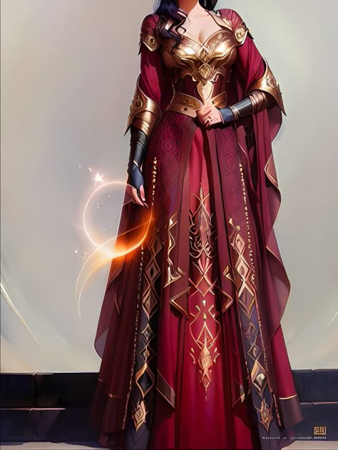 Fantasy Warrior Princess Outfit, Fire Fantasy Outfit, Fire Goddess Dress, Red And Gold Fantasy Dress, Fantasy Warrior Dress, Fantasy Queen Outfit, Red Warrior Outfit, Fire Goddess Costume, Red Fantasy Outfit