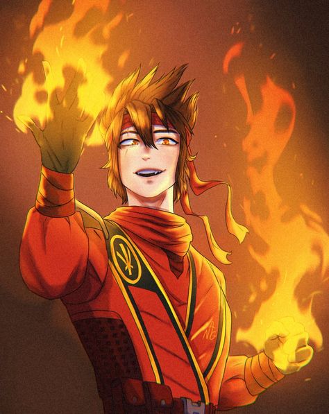 #Ninjago #Ninjagoart Ninjago Kai Fanart, Kai Fanart, Ninjago Anime, Kai Smith, Black Flames, Kai Arts, Ninjago Cole, Ninjago Art, Ninjago Fanart