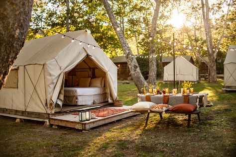 Romantic Cabin Getaway, Romantic Cabin, Go Glamping, Glamping Site, Safari Tent, Tiny Cabins, Luxury Tents, Getaway Cabins, Summer Camping